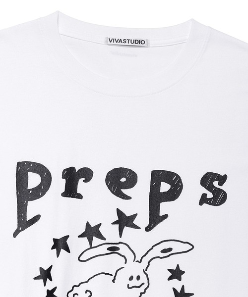 VIVASTUDIO(ビバスタジオ)の「【UNISEX】VIVA STUDIO/PREPS TEE 2298986(Tシャツ/カットソー・メンズ・ブラック/ホワイト・X-LARGE/LARGE/MEDIUM/SMALL)」の8枚目の写真