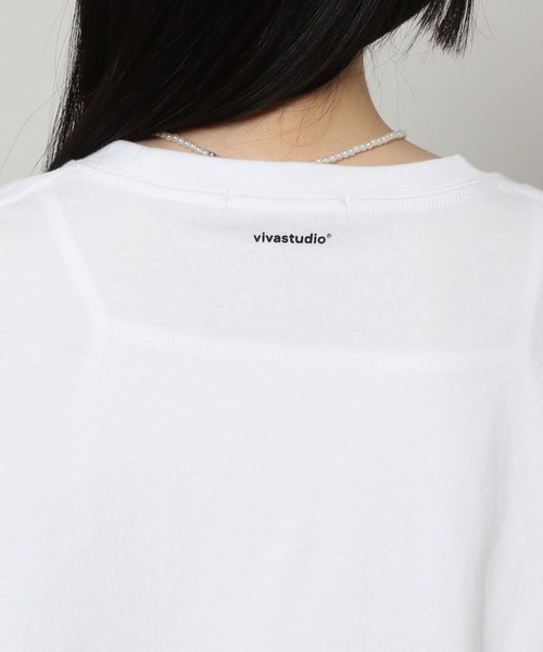 VIVASTUDIO(ビバスタジオ)の「【UNISEX】VIVA STUDIO/PREPS TEE 2298986(Tシャツ/カットソー・メンズ・ブラック/ホワイト・X-LARGE/LARGE/MEDIUM/SMALL)」の22枚目の写真