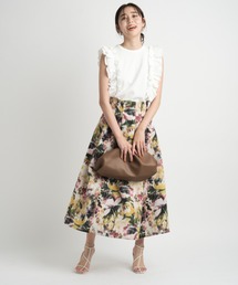 【美品】ジャスグリッティー☆2015ボタニカルフラワースカート 0