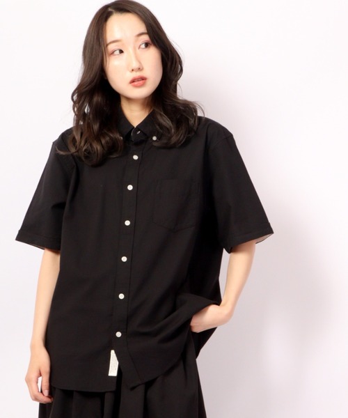 GLOVE HOUSE（グローブハウス）の「リラックスストレッチ オックス 無地ボタンダウン半袖シャツ（シャツ/ブラウス・メンズ・ホワイト/ブラック/ピンク/チェック・M/L/XL）」の19枚目の写真