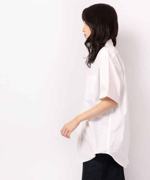 GLOVE HOUSE（グローブハウス）の「リラックスストレッチ オックス 無地ボタンダウン半袖シャツ（シャツ/ブラウス・メンズ・ホワイト/ブラック/ピンク/チェック・M/L/XL）」の11枚目の写真