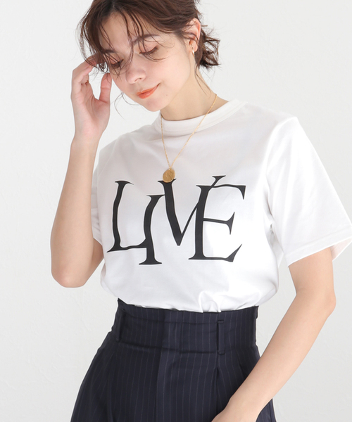 Noble(ノーブル)の「【RITA】 別注ロゴTシャツ(Tシャツ/カットソー・レディース・ホワイト/ライトグレー・FREE)」の22枚目の写真