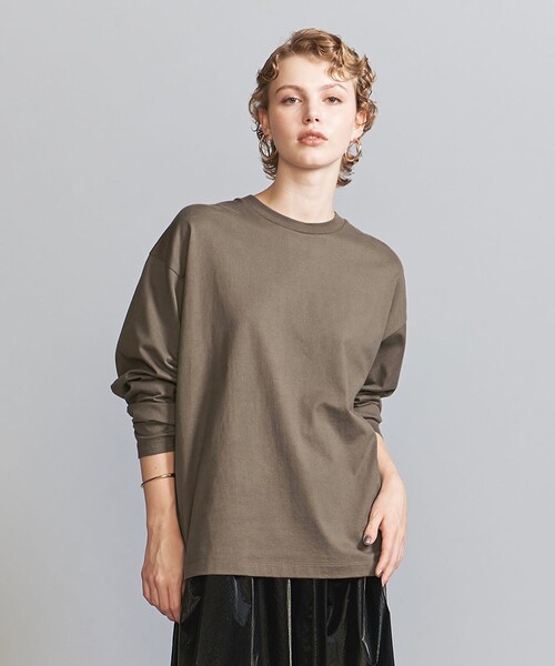 BEAUTY&YOUTH UNITED ARROWS(ビューティーアンドユースユナイテッドアローズ)の「【WEB限定】フィッシュ ロングスリーブ Tシャツ -MADE IN JAPAN-(Tシャツ/カットソー・メンズ・ホワイト/ライトグレー/ブラック/ケリーグリーン/ライトブルー/ダークグレー/シャーベット/その他1/ピンク/モカ・S/M/L/XL)」の6枚目の写真