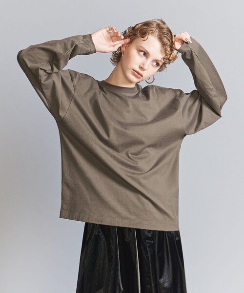 BEAUTY&YOUTH UNITED ARROWS(ビューティーアンドユースユナイテッドアローズ)の「【WEB限定】フィッシュ ロングスリーブ Tシャツ -MADE IN JAPAN-(Tシャツ/カットソー・メンズ・ホワイト/ライトグレー/ブラック/ケリーグリーン/ライトブルー/ダークグレー/シャーベット/その他1/ピンク/モカ・S/M/L/XL)」の17枚目の写真