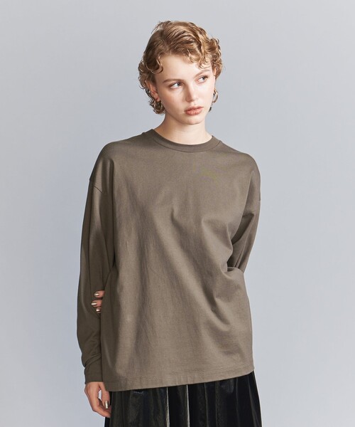 BEAUTY&YOUTH UNITED ARROWS(ビューティーアンドユースユナイテッドアローズ)の「【WEB限定】フィッシュ ロングスリーブ Tシャツ -MADE IN JAPAN-(Tシャツ/カットソー・メンズ・ホワイト/ライトグレー/ブラック/ケリーグリーン/ライトブルー/ダークグレー/シャーベット/その他1/ピンク/モカ・S/M/L/XL)」の11枚目の写真