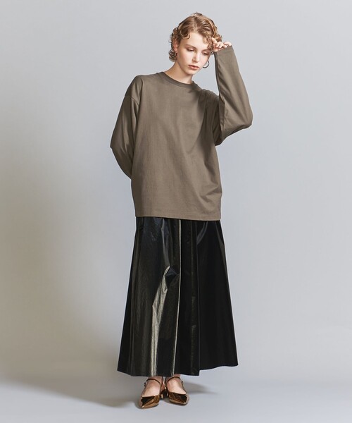 BEAUTY&YOUTH UNITED ARROWS(ビューティーアンドユースユナイテッドアローズ)の「【WEB限定】フィッシュ ロングスリーブ Tシャツ -MADE IN JAPAN-(Tシャツ/カットソー・メンズ・ホワイト/ライトグレー/ブラック/ケリーグリーン/ライトブルー/ダークグレー/シャーベット/その他1/ピンク/モカ・S/M/L/XL)」の20枚目の写真
