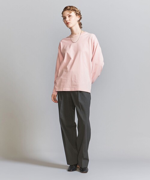 BEAUTY&YOUTH UNITED ARROWS(ビューティーアンドユースユナイテッドアローズ)の「【WEB限定】フィッシュ ロングスリーブ Tシャツ -MADE IN JAPAN-(Tシャツ/カットソー・メンズ・ホワイト/ライトグレー/ブラック/ケリーグリーン/ライトブルー/ダークグレー/シャーベット/その他1/ピンク/モカ・S/M/L/XL)」の21枚目の写真