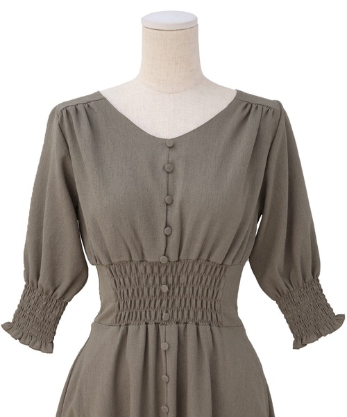 MIELI INVARIANT(ミエリインヴァリアント)の「Sanmarino Color Mix Dress(ワンピース・レディース・ベージュ・FREE)」の18枚目の写真