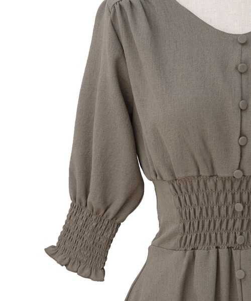 MIELI INVARIANT(ミエリインヴァリアント)の「Sanmarino Color Mix Dress(ワンピース・レディース・ベージュ・FREE)」の14枚目の写真