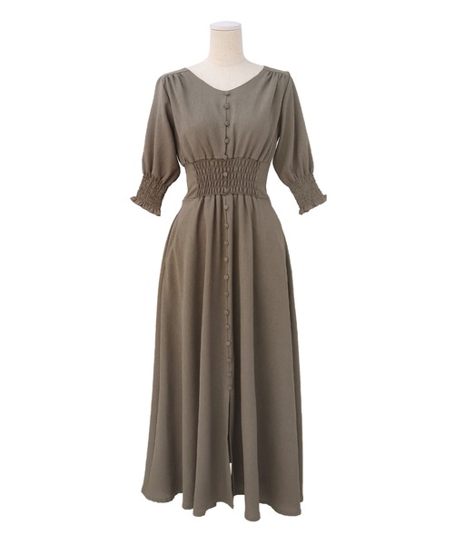 MIELI INVARIANT(ミエリインヴァリアント)の「Sanmarino Color Mix Dress(ワンピース・レディース・ベージュ・FREE)」の10枚目の写真