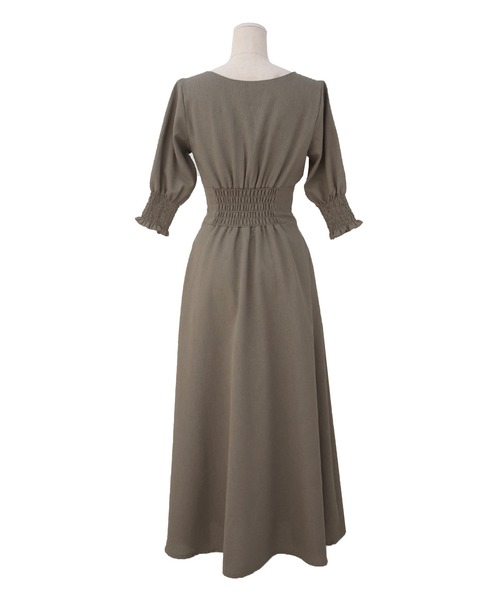 MIELI INVARIANT(ミエリインヴァリアント)の「Sanmarino Color Mix Dress(ワンピース・レディース・ベージュ・FREE)」の3枚目の写真