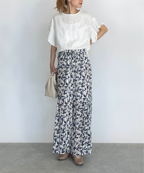 PICCIN（ピッチン）の「サイドギャザー切替えフラワーパンツ（その他パンツ・レディース・ブラック/ブルー・M/L）」の20枚目の写真