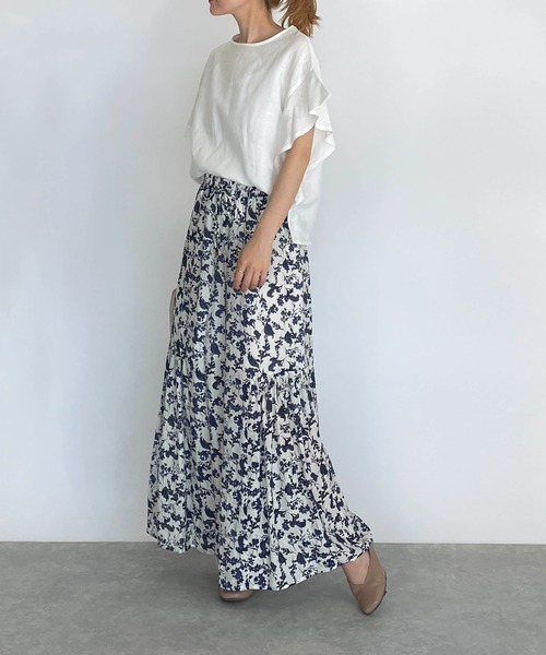 PICCIN（ピッチン）の「サイドギャザー切替えフラワーパンツ（その他パンツ・レディース・ブラック/ブルー・M/L）」の12枚目の写真