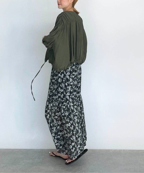 PICCIN（ピッチン）の「サイドギャザー切替えフラワーパンツ（その他パンツ・レディース・ブラック/ブルー・M/L）」の7枚目の写真