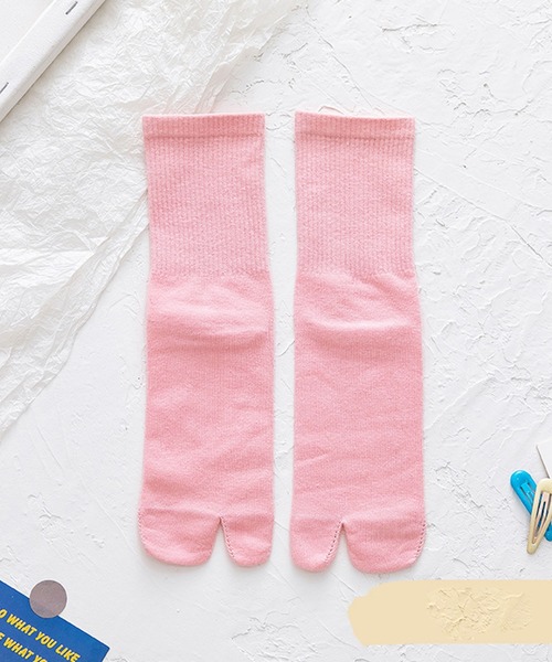 EPICKS（エピックス）の「【10色展開】ハイカットレディースカラー足袋ソックス靴下（ソックス/靴下・レディース・ホワイト/ブラック/パープル/ピンク/イエロー/オレンジ/ブルー/グリーン/ミント/ライトピンク・F）」の9枚目の写真