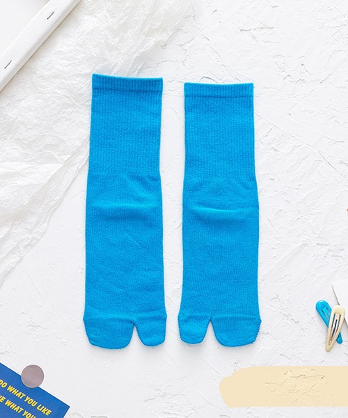 EPICKS（エピックス）の「【10色展開】ハイカットレディースカラー足袋ソックス靴下（ソックス/靴下・レディース・ホワイト/ブラック/パープル/ピンク/イエロー/オレンジ/ブルー/グリーン/ミント/ライトピンク・F）」の6枚目の写真