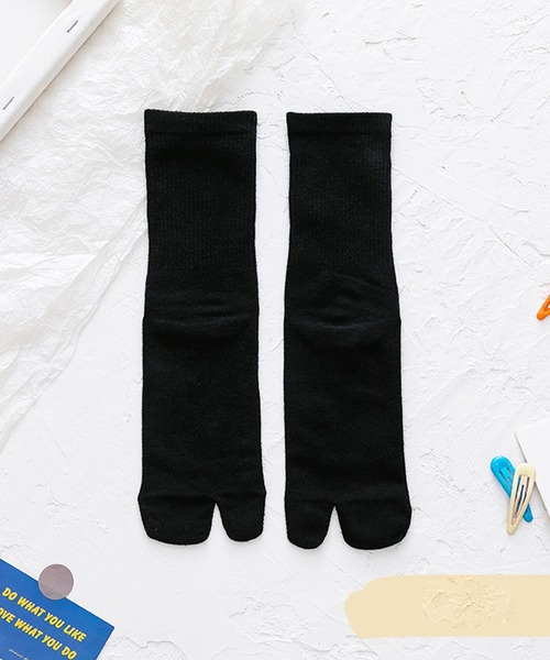 EPICKS（エピックス）の「【10色展開】ハイカットレディースカラー足袋ソックス靴下（ソックス/靴下・レディース・ホワイト/ブラック/パープル/ピンク/イエロー/オレンジ/ブルー/グリーン/ミント/ライトピンク・F）」の3枚目の写真