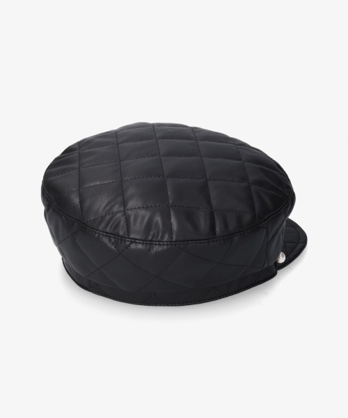 Chapeau d' OFake Leather Quilt Marine