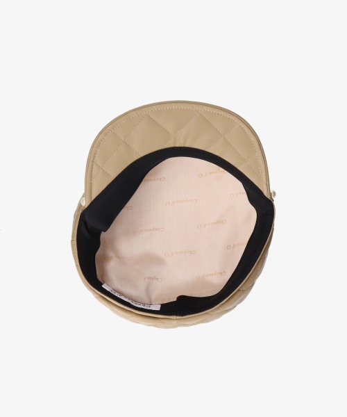 Chapeau d' OFake Leather Quilt Marine