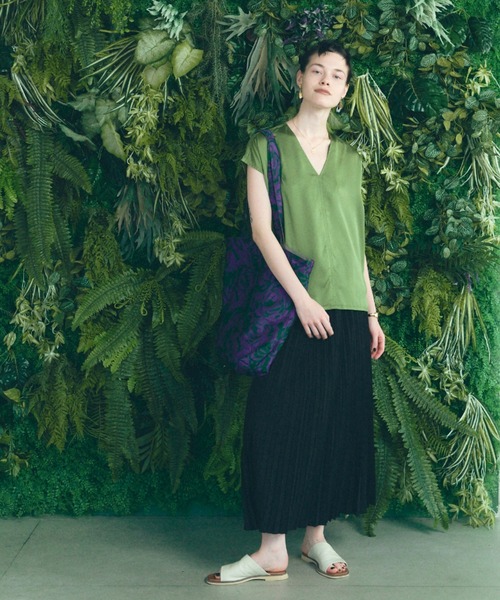 manana suerte（マニャーナスエルテ）の「ジャガードリバーシブルTOTE BAG（トートバッグ・レディース・ブラック/パープル/ピンク・FREE）」の9枚目の写真