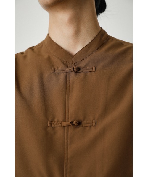 AZUL by moussy（アズールバイマウジー）の「SYMPHONIZE DRY CHINA SHIRT/シンフォナイズドライチャイナシャツ（シャツ/ブラウス・メンズ・ブラック/ブラウン・MEDIUM/LARGE）」の16枚目の写真