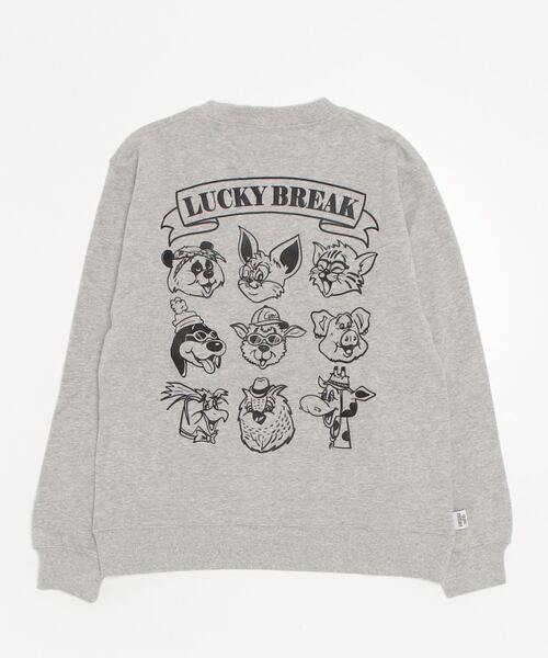 gym master（ジムマスター）の「アニマルスウェットシャツ（スウェット・メンズ・杢グレー/ブラック/マスタード/ライトブルーグレー・SMALL/MEDIUM/LARGE/X-LARGE）」の18枚目の写真