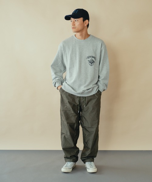 gym master（ジムマスター）の「アニマルスウェットシャツ（スウェット・メンズ・杢グレー/ブラック/マスタード/ライトブルーグレー・SMALL/MEDIUM/LARGE/X-LARGE）」の5枚目の写真