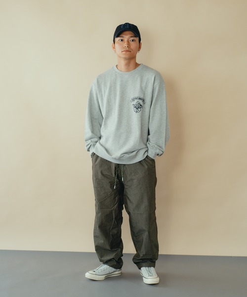 gym master（ジムマスター）の「アニマルスウェットシャツ（スウェット・メンズ・杢グレー/ブラック/マスタード/ライトブルーグレー・SMALL/MEDIUM/LARGE/X-LARGE）」の8枚目の写真