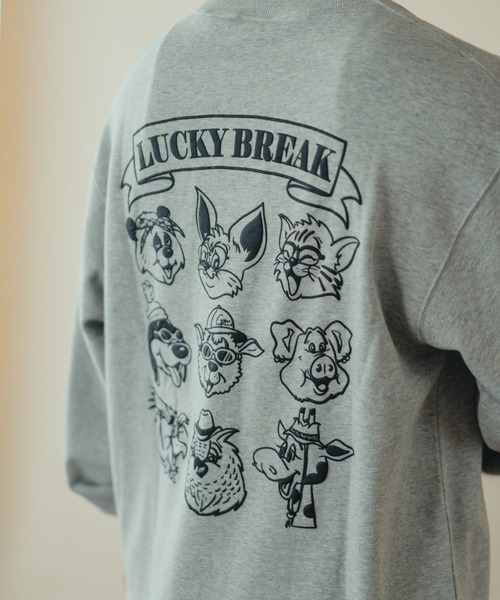 gym master（ジムマスター）の「アニマルスウェットシャツ（スウェット・メンズ・杢グレー/ブラック/マスタード/ライトブルーグレー・SMALL/MEDIUM/LARGE/X-LARGE）」の10枚目の写真