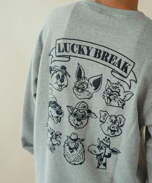 gym master（ジムマスター）の「アニマルスウェットシャツ（スウェット・メンズ・杢グレー/ブラック/マスタード/ライトブルーグレー・SMALL/MEDIUM/LARGE/X-LARGE）」の11枚目の写真