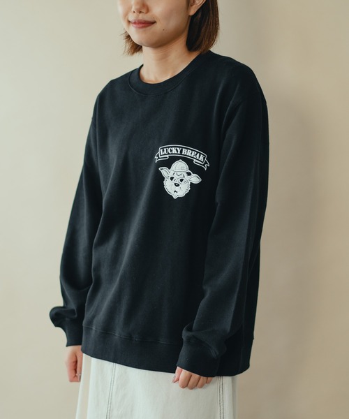 gym master（ジムマスター）の「アニマルスウェットシャツ（スウェット・メンズ・杢グレー/ブラック/マスタード/ライトブルーグレー・SMALL/MEDIUM/LARGE/X-LARGE）」の13枚目の写真