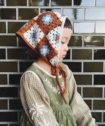 Casselini(キャセリーニ)kidsクロシェモチーフ頭巾