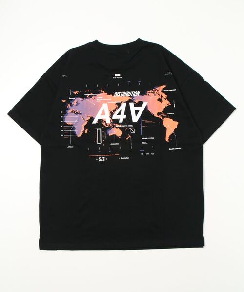 A4A（エーフォーエー）の「A4A(エーフォーエー)  EARTH　半袖Tシャツ（Tシャツ/カットソー・メンズ・ホワイト/ブラック・F）」の4枚目の写真