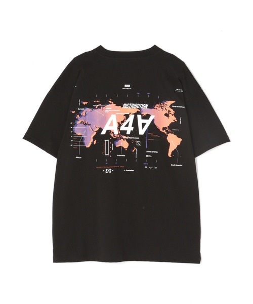 A4A（エーフォーエー）の「A4A(エーフォーエー)  EARTH　半袖Tシャツ（Tシャツ/カットソー・メンズ・ホワイト/ブラック・F）」の2枚目の写真