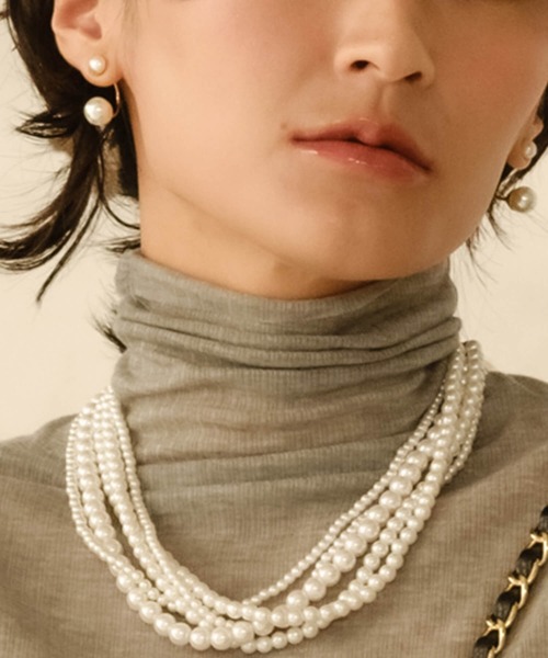 ANOH(アノー)の「パールフックマグネットピアス(イヤリング・レディース・シルバー/ゴールド・FREE)」の14枚目の写真