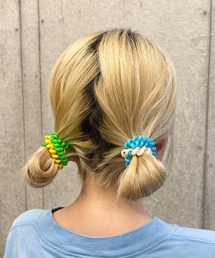 WEGO/【4点セット】クルクルカラーゴム