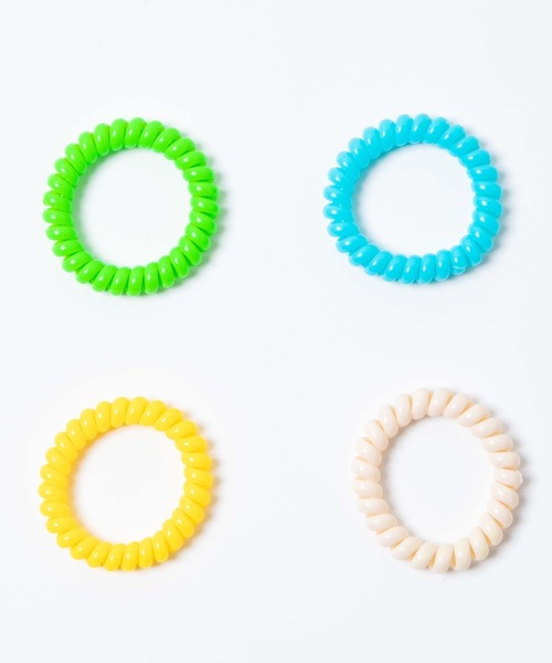 WEGO（ウィゴー）の「WEGO/【4点セット】クルクルカラーゴム（ヘアゴム・レディース・その他1/その他2/その他3・FREE）」の8枚目の写真