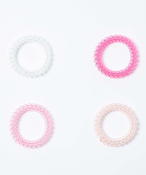 WEGO（ウィゴー）の「WEGO/【4点セット】クルクルカラーゴム（ヘアゴム・レディース・その他1/その他2/その他3・FREE）」の9枚目の写真