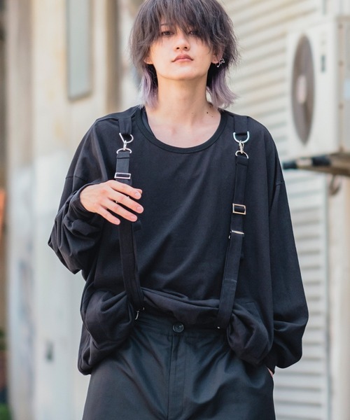 サスペンダーカットソー オーバーサイズ Tシャツ カットソー Ankorock アンコロック のファッション通販 Zozotown