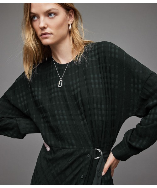 ALLSAINTS(オールセインツ)の「PENNY 2-IN-1 DRESS | PENNY 2-IN-1 ドレス・ワンピース(ワンピース・レディース・グリーン系その他・S/M/XS/L)」の10枚目の写真