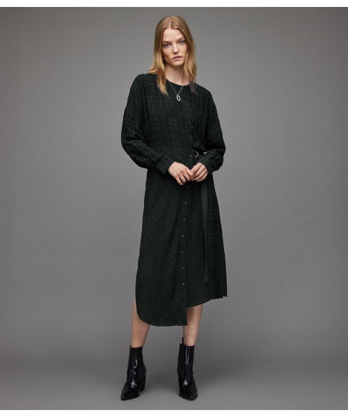 ALLSAINTS(オールセインツ)の「PENNY 2-IN-1 DRESS | PENNY 2-IN-1 ドレス・ワンピース(ワンピース・レディース・グリーン系その他・S/M/XS/L)」の8枚目の写真