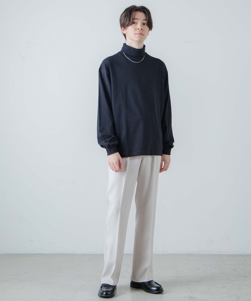 THE STANDARD（ザスタンダード）の「WEGO/スタンダードタートルネックロンTEE（Tシャツ/カットソー・メンズ・ホワイト/ブラック・LARGE/MEDIUM/SMALL）」の11枚目の写真