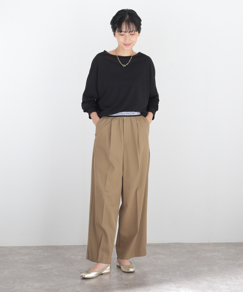 FRAMeWORK（フレームワーク）の「シアーボートネックプルオーバー（Tシャツ/カットソー・レディース・ホワイト/ブラック/サックスブルー/バーガンディー・FREE）」の11枚目の写真