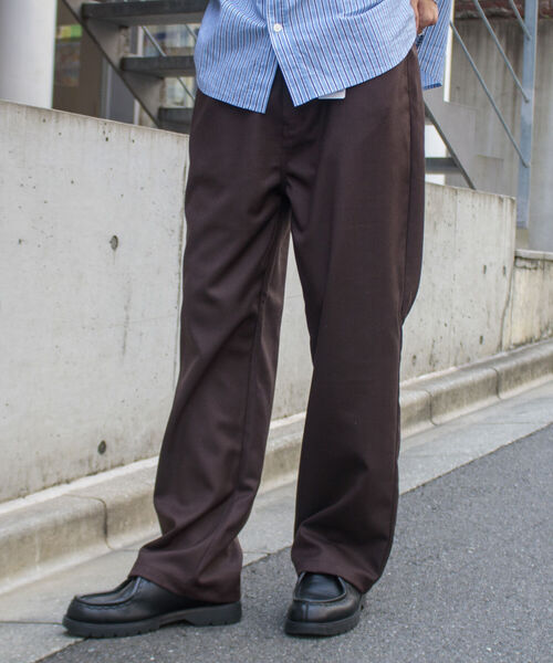 GLOSTER(グロスター)の「【GLOSTER/グロスター】スピンドルドレスジーンズ フレアパンツ スタプレ(その他パンツ・メンズ・チャコールグレー/ブラック/ダークブラウン/アイボリー・S/M/L)」の4枚目の写真