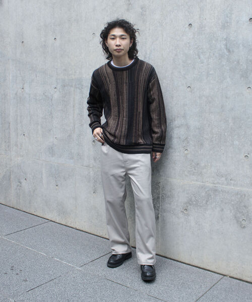 GLOSTER(グロスター)の「【GLOSTER/グロスター】スピンドルドレスジーンズ フレアパンツ スタプレ(その他パンツ・メンズ・チャコールグレー/ブラック/ダークブラウン/アイボリー・S/M/L)」の8枚目の写真