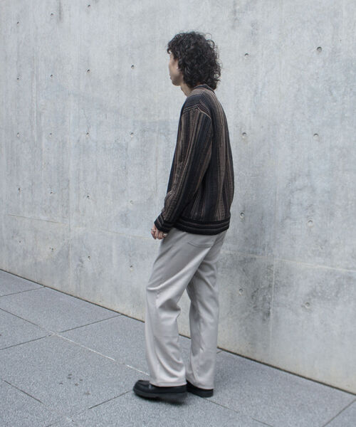 GLOSTER(グロスター)の「【GLOSTER/グロスター】スピンドルドレスジーンズ フレアパンツ スタプレ(その他パンツ・メンズ・チャコールグレー/ブラック/ダークブラウン/アイボリー・S/M/L)」の9枚目の写真