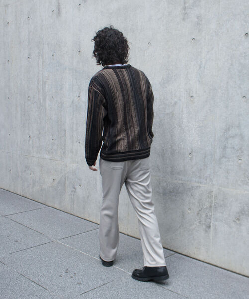 GLOSTER(グロスター)の「【GLOSTER/グロスター】スピンドルドレスジーンズ フレアパンツ スタプレ(その他パンツ・メンズ・チャコールグレー/ブラック/ダークブラウン/アイボリー・S/M/L)」の10枚目の写真