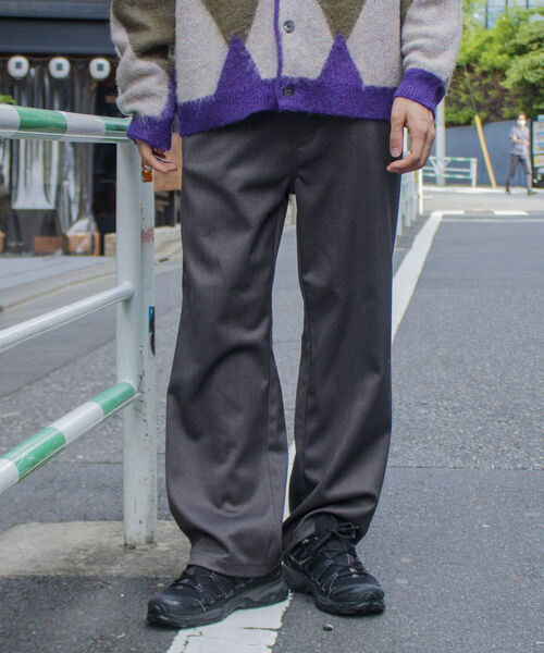 GLOSTER(グロスター)の「【GLOSTER/グロスター】スピンドルドレスジーンズ フレアパンツ スタプレ(その他パンツ・メンズ・チャコールグレー/ブラック/ダークブラウン/アイボリー・S/M/L)」の11枚目の写真