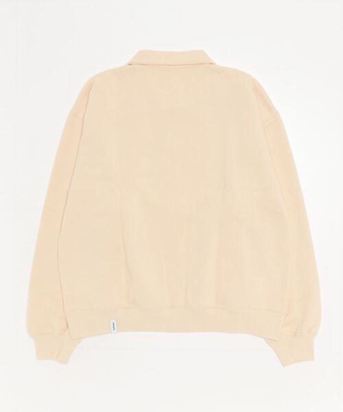 MAHAGRID(マハグリッド)の「『mahagrid/マハグリッド』MGD SERIF LOGO HALF ZIP SWEATSHIRT/ブランドセリフロゴ ハーフジップスウェットシャツ(スウェット・レディース・ネイビー/アイボリー・M/L)」の16枚目の写真