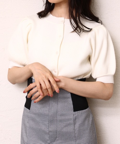 one after another NICE CLAUP（ワンアフターアナザーナイスクラップ）の「スタイルアップが叶う。ウエストリブスリットスカート（スカート・レディース・ブラック系その他/モカ/ベージュ/ブラック・SMALL/MEDIUM）」の18枚目の写真